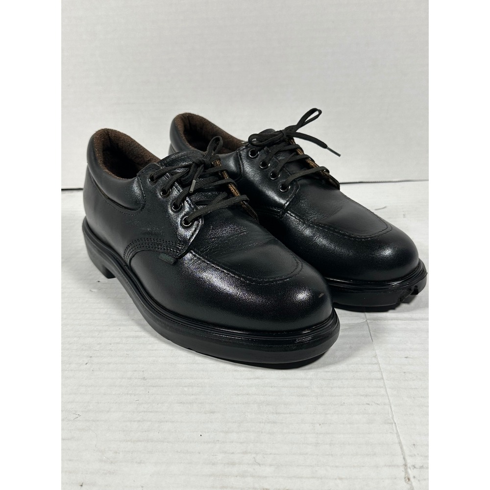 Red Wing 107 Mens Postman Oxford Black Leather MocToe WorkShoes Size 8D USA